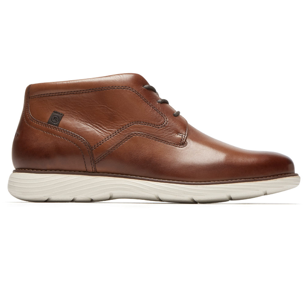 Botas Rockport Homem Marrom - Garett Chukka - 60789JNUF